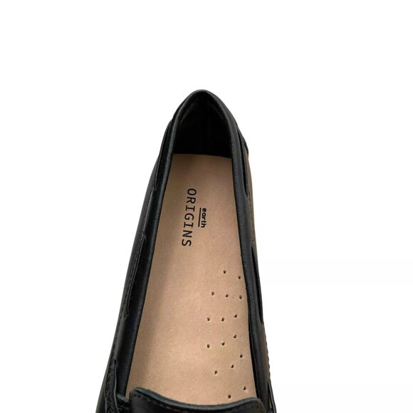 Earth Origins Women's Monarch Loafer Size 7.5 Black Soft Leather Upper Cushioned - Picture 13 of 16